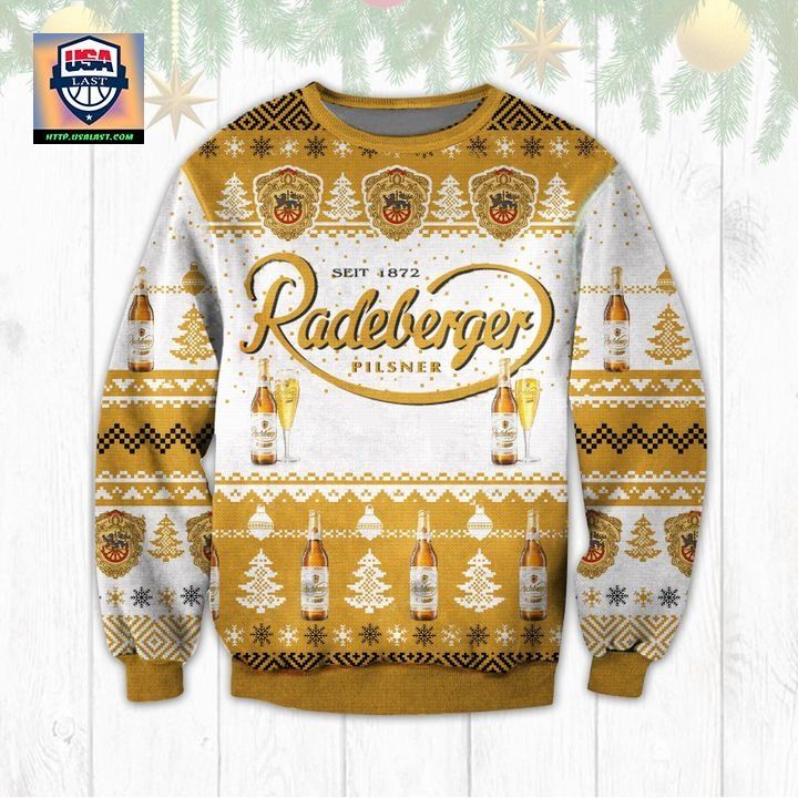 Radeberger Pilsner Beer Ugly Christmas Sweater 2022 - Wow! This is gracious