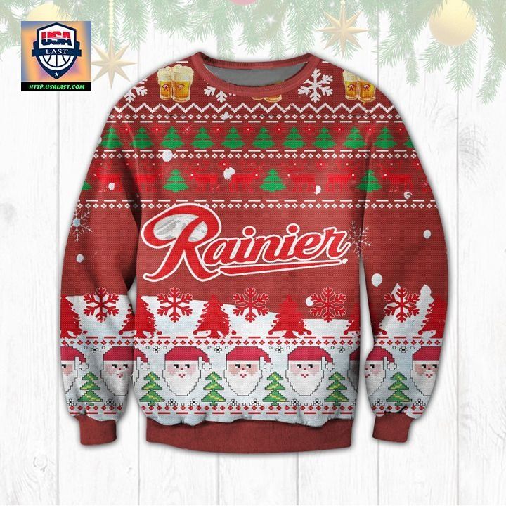 Rainier Beer Ugly Christmas Sweater 2022 - I like your dress, it is amazing