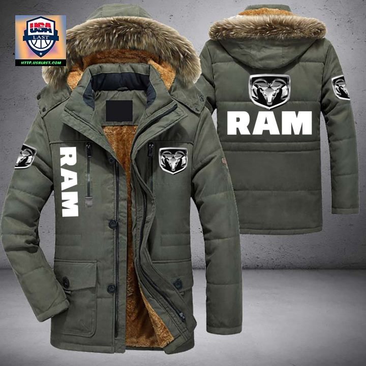 RAM Logo Brand Parka Jacket Winter Coat - Nice place and nice picture