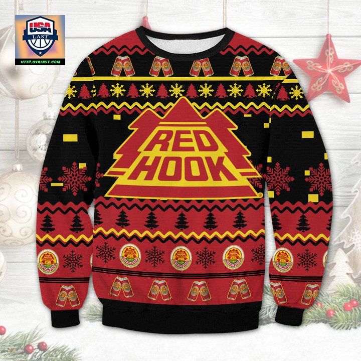 Redhook Ale Brewery Ugly Christmas Sweater 2022 - Nice photo dude