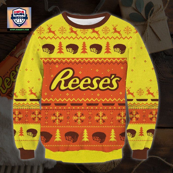Reese's Peanut Butter Cups Ugly Christmas Sweater 2022 - My friends!