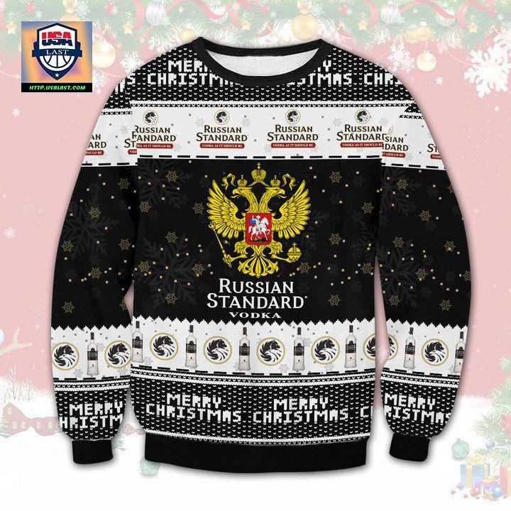 Russian Standard Vodka Ugly Christmas Sweater 2022 - Out of the world