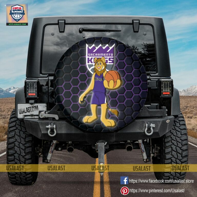 Sacramento Kings NBA Mascot Spare Tire Cover - Such a charming picture.