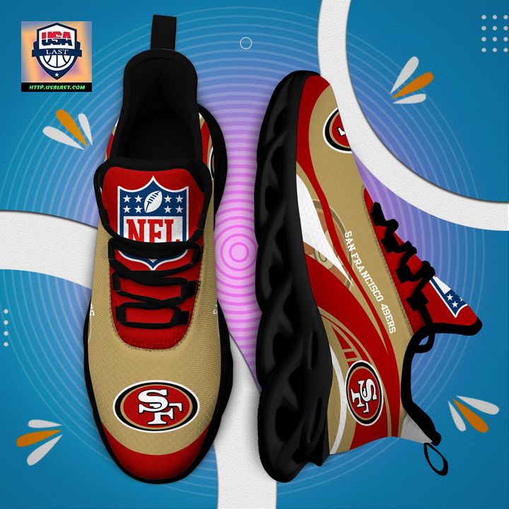 San Francisco 49ers NFL Customized Max Soul Sneaker - Our hard working soul