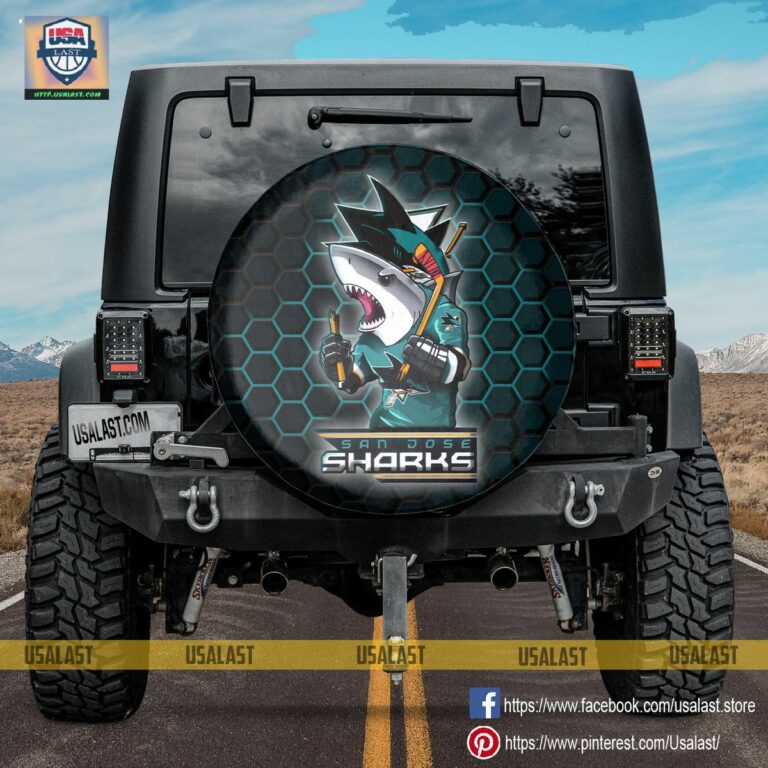 San Jose Sharks MLB Mascot Spare Tire Cover - You look beautiful forever