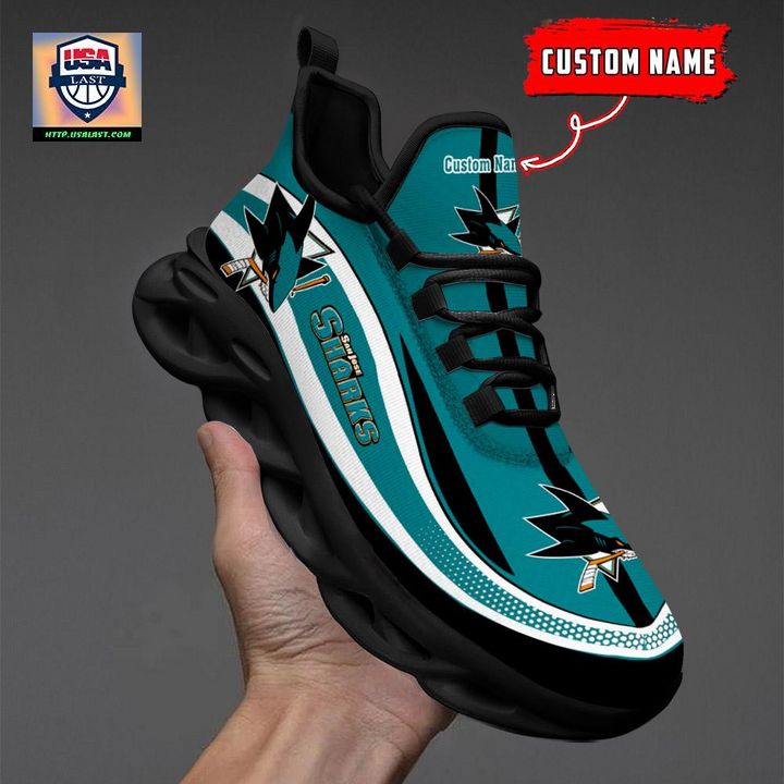 San Jose Sharks NHL Clunky Max Soul Shoes New Model - Rocking picture