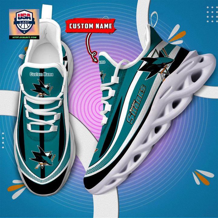 San Jose Sharks NHL Clunky Max Soul Shoes New Model - Royal Pic of yours