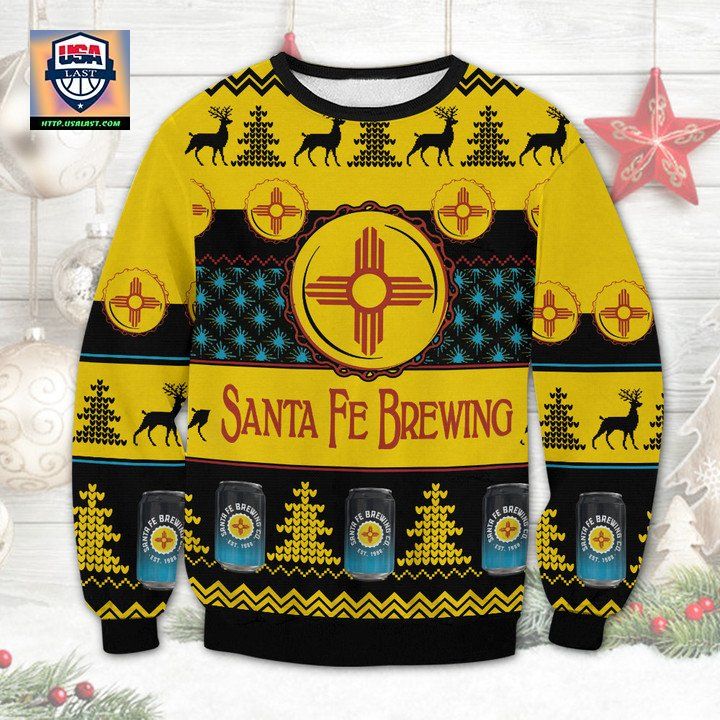 Santa Fe Brewing Ugly Christmas Sweater 2022 - Lovely smile