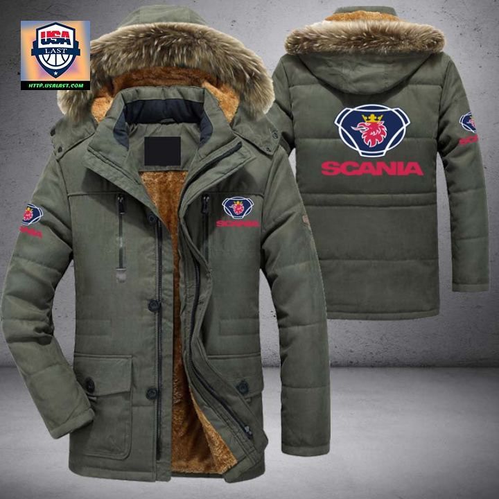 Scania Car Brand Parka Jacket Winter Coat - My friend and partner