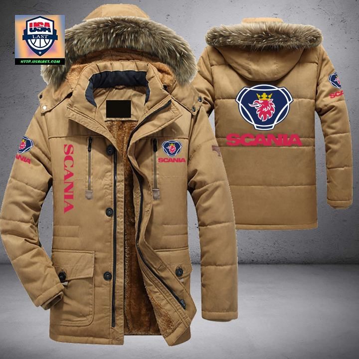 Scania Logo Brand Parka Jacket Winter Coat - Cool look bro