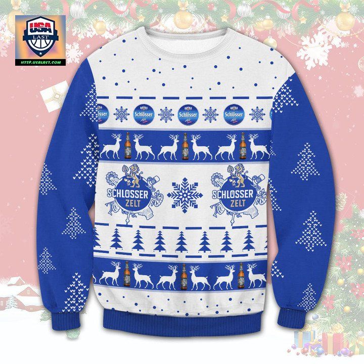 Schlosser Zelt Beer Ugly Christmas Sweater 2022 - Ah! It is marvellous