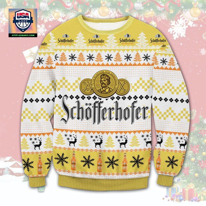 Schofferhofer Beer Ugly Christmas Sweater 2022 - Our hard working soul