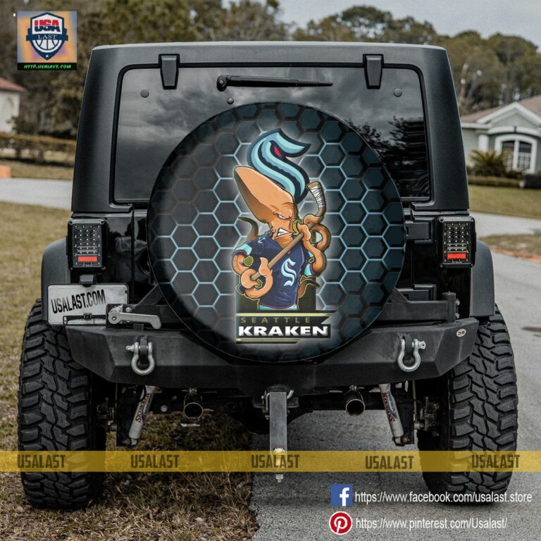 Seattle Kraken MLB Mascot Spare Tire Cover - Out of the world