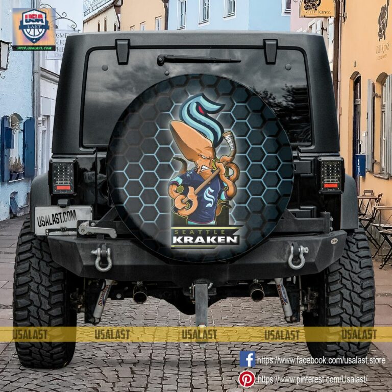 Seattle Kraken MLB Mascot Spare Tire Cover - Wow! What a picture you click