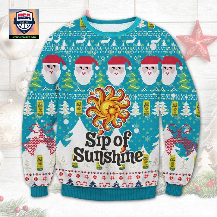 Sip Of Sunshine Beer Ugly Christmas Sweater 2022 - Nice bread, I like it