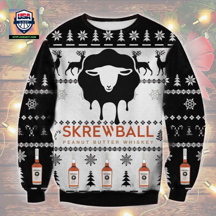 Skrewball Whiskey Ugly Christmas Sweater 2022 - You look beautiful forever