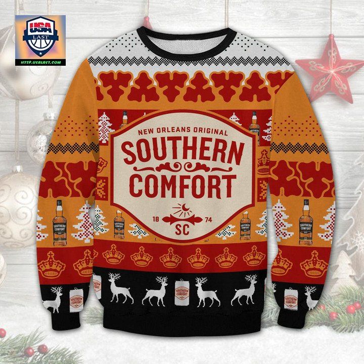 Southern Comfort Whiskey Ugly Christmas Sweater 2022 - Stand easy bro