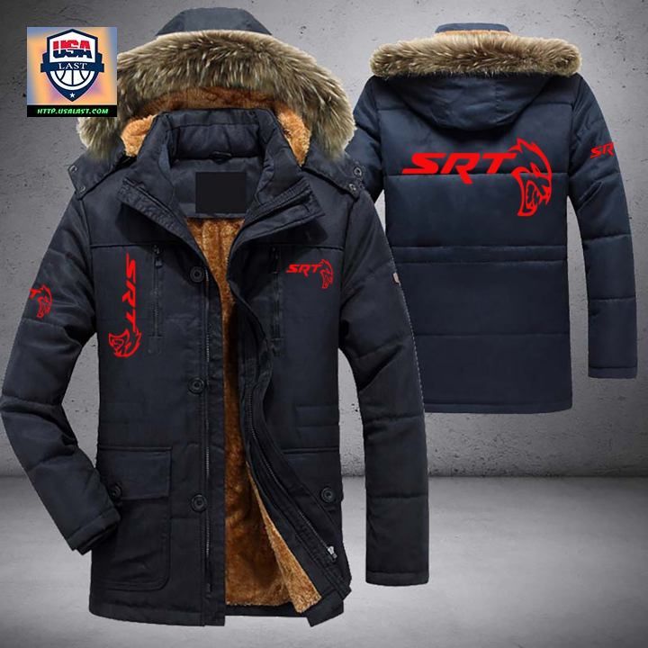 SRT Demon Logo Brand Parka Jacket Winter Coat - You look so healthy and fit
