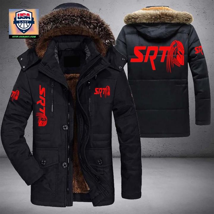 SRT Predator Logo Brand Parka Jacket Winter Coat