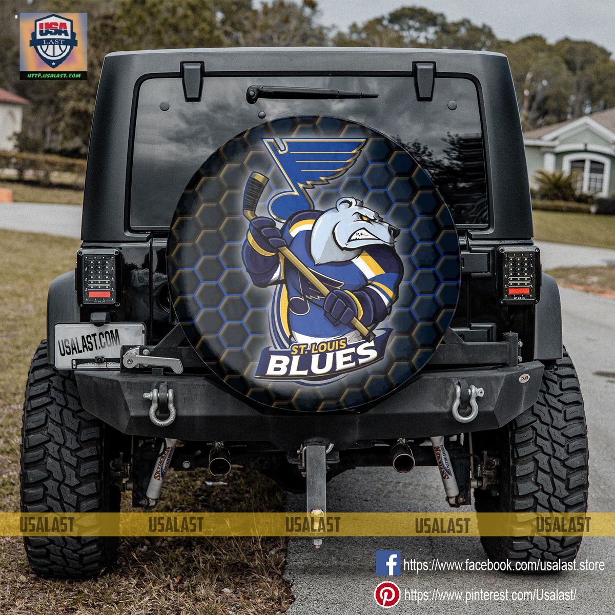St. Louis Blues MLB Mascot Spare Tire Cover - Good one dear