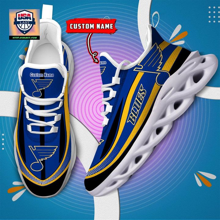 St Louis Blues NHL Clunky Max Soul Shoes New Model - This is awesome and unique