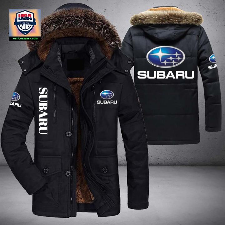 Subaru Logo Brand Parka Jacket Winter Coat - Nice Pic
