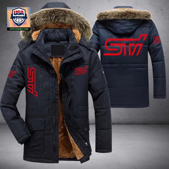 Subaru STI Logo Brand V1 Parka Jacket Winter Coat - Generous look