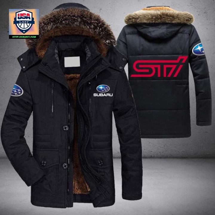 Subaru STI Logo Brand V2 Parka Jacket Winter Coat - Stand easy bro