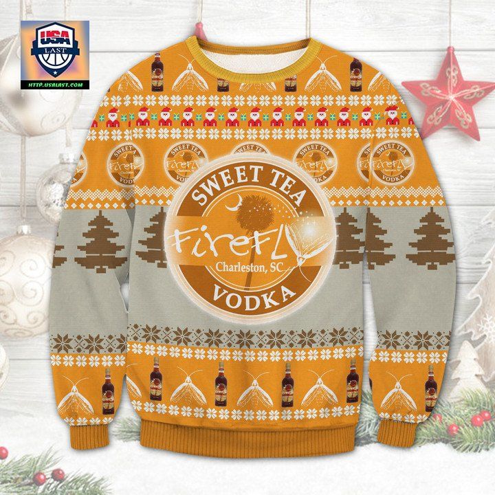 Sweet Tea Vodka Firefly Spirits Ugly Christmas Sweater 2022 - Good click