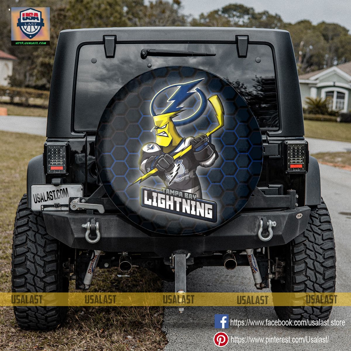 AMAZING Tampa Bay Lightning NHL Mascot Spare Tire Cover