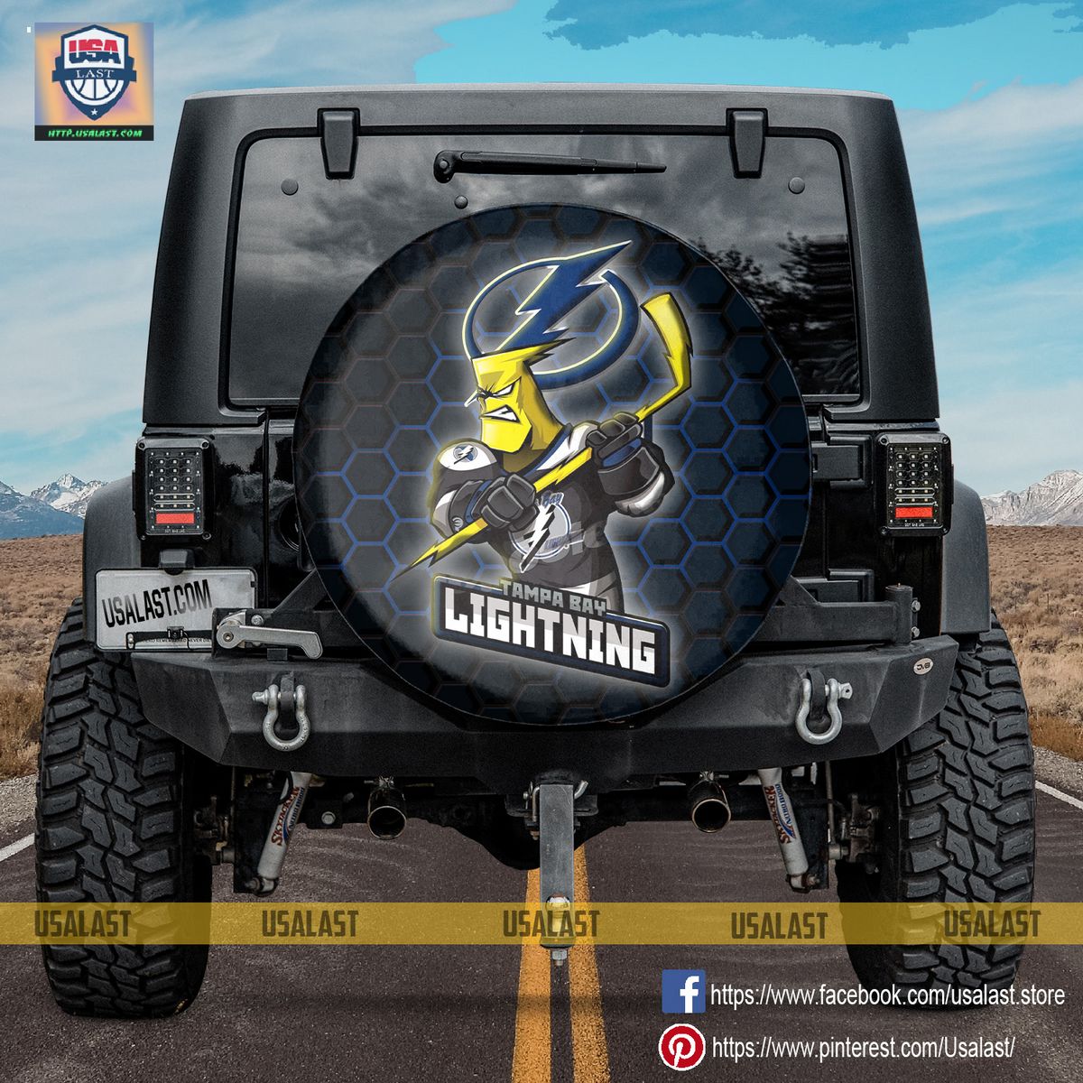 AMAZING Tampa Bay Lightning NHL Mascot Spare Tire Cover