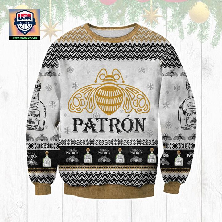 Tequila Patron Ugly Christmas Sweater 2022 - Eye soothing picture dear