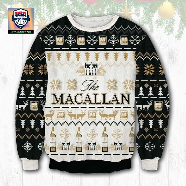 The Macallan Scotch Whisky Ugly Christmas Sweater 2022 - Stand easy bro