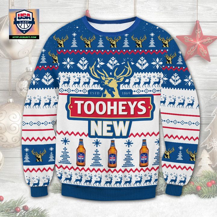 Tooheys New Beer Ugly Christmas Sweater 2022 - Eye soothing picture dear