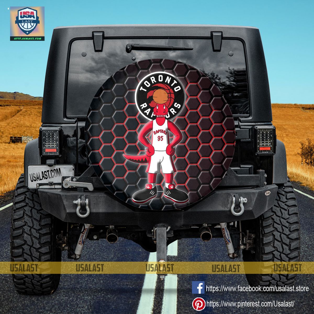AMAZING Toronto Raptors NBA Mascot Spare Tire Cover
