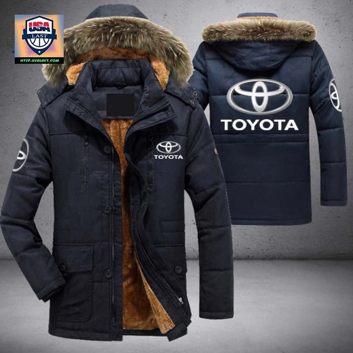Toyota Car Brand Parka Jacket Winter Coat - Long time