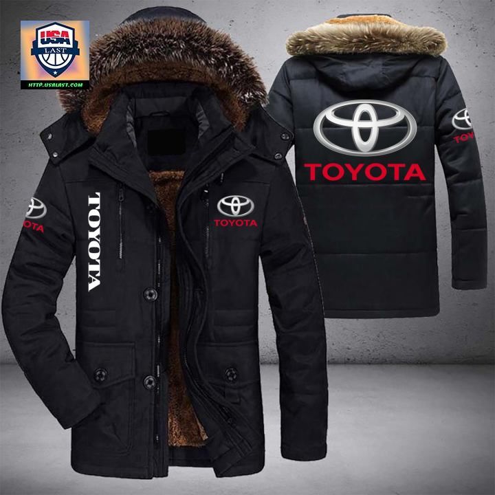 Toyota Logo Brand Parka Jacket Winter Coat