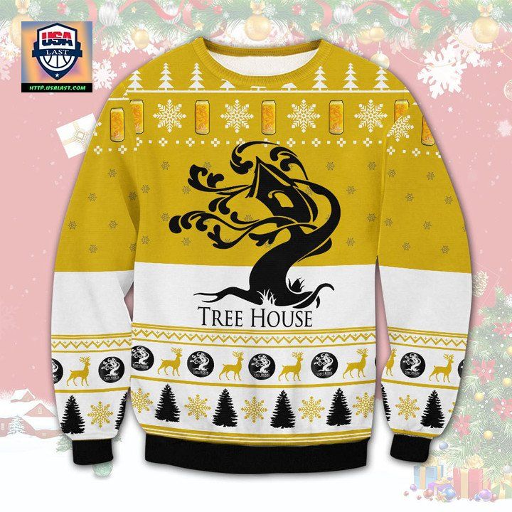 Tree House Brewing Ugly Christmas Sweater 2022 - Stand easy bro