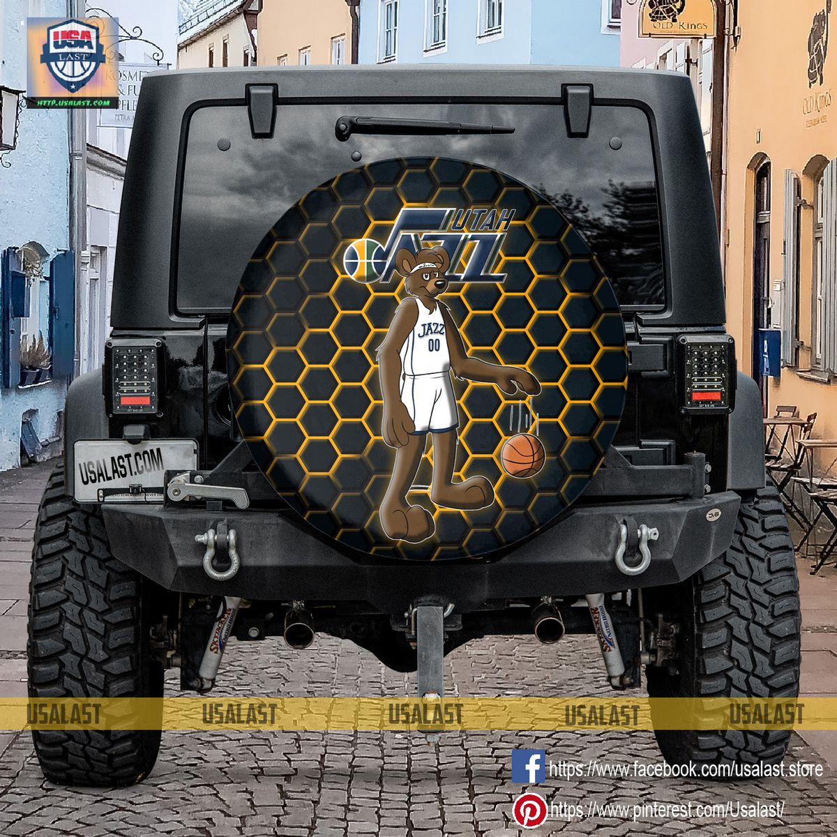 AMAZING Utah Jazz NBA Mascot Spare Tire Cover