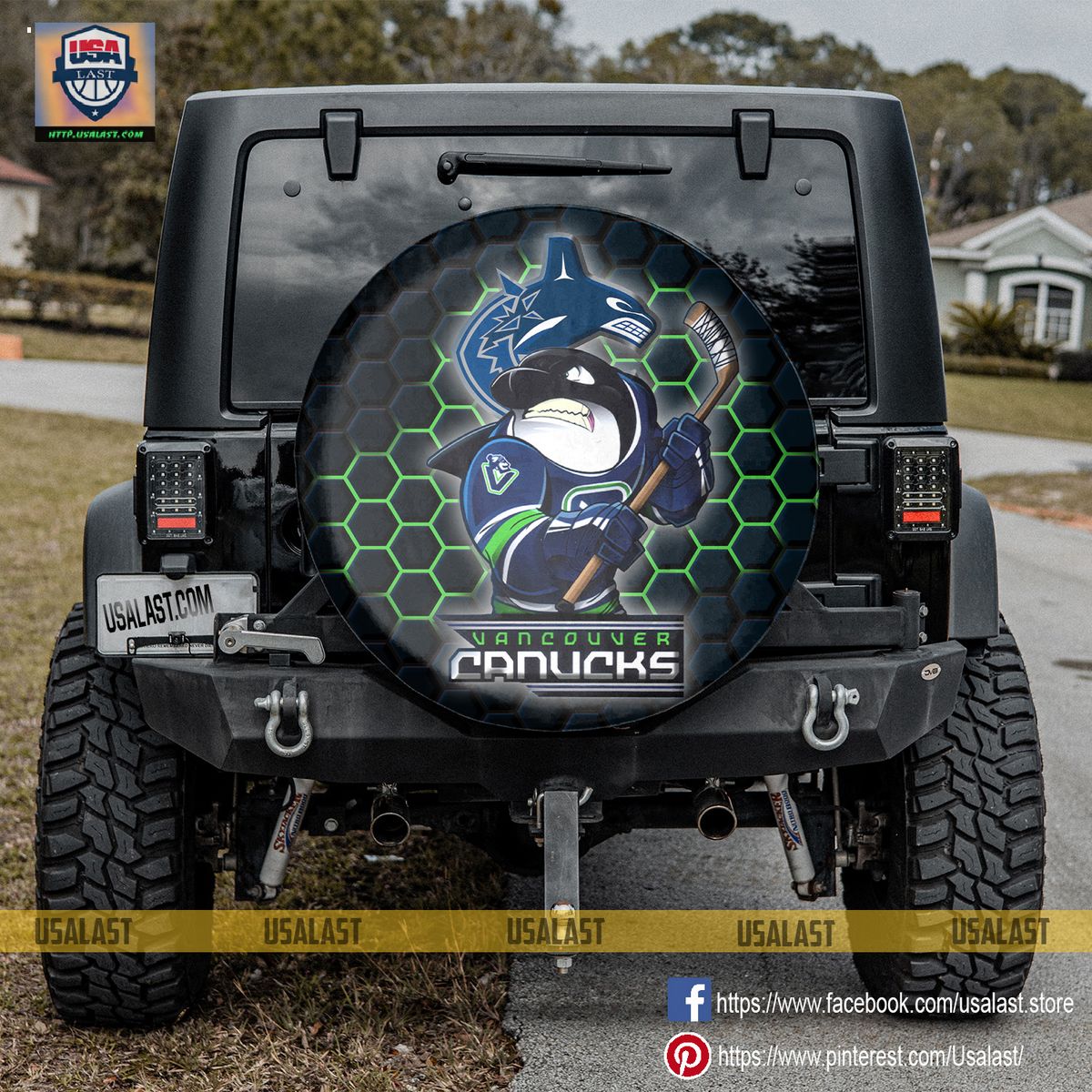 AMAZING Vancouver Canucks NHL Mascot Spare Tire Cover