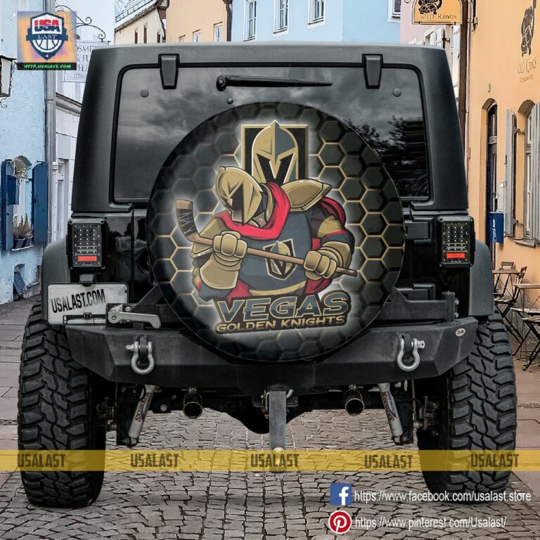 Vegas Golden Knights MLB Mascot Spare Tire Cover - Studious look