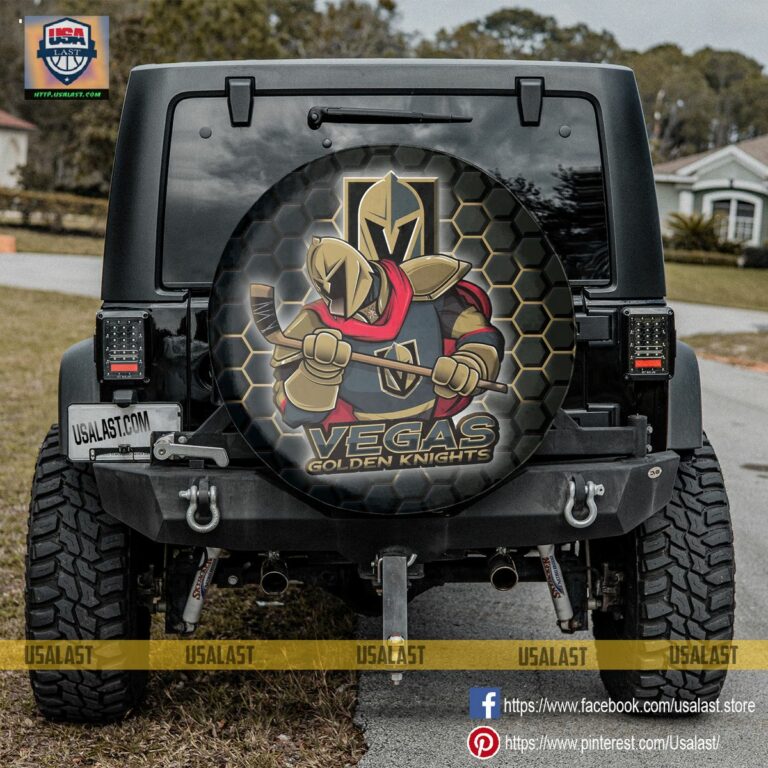 Vegas Golden Knights MLB Mascot Spare Tire Cover - Cutting dash