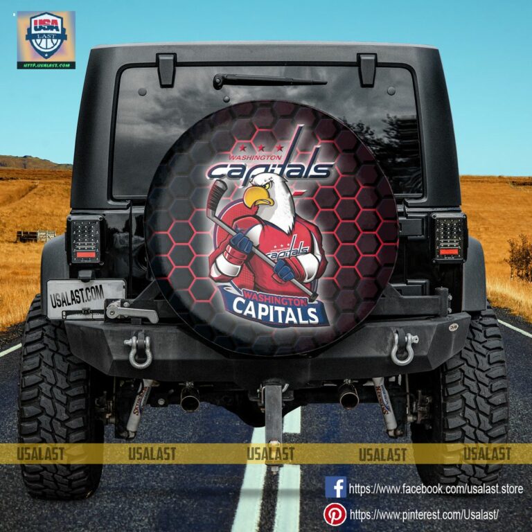 Washington Capitals MLB Mascot Spare Tire Cover - Generous look