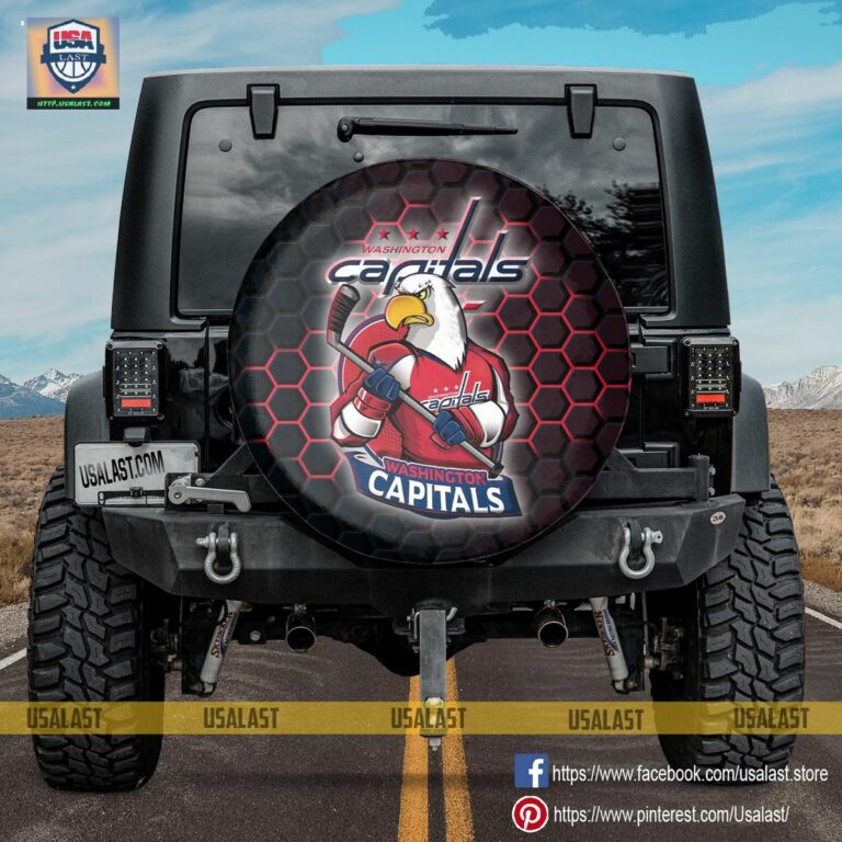 Washington Capitals MLB Mascot Spare Tire Cover - Wow, cute pie