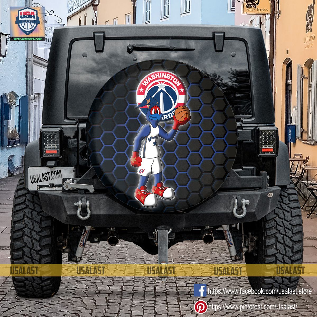 AMAZING Washington Wizards NBA Mascot Spare Tire Cover