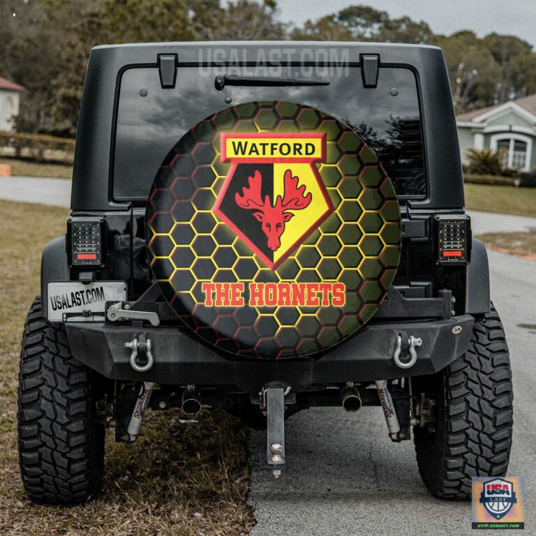 Watford FC Spare Tire Cover - Hey! You look amazing dear
