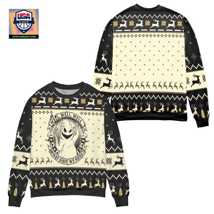 Well Well Well What Have We Here Oogie Boogie Ugly Christmas Sweater