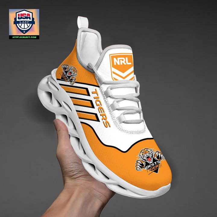 Wests Tigers Personalized Clunky Max Soul Shoes Running Shoes
