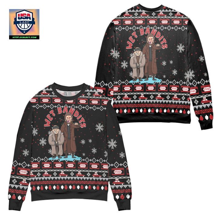 Wet Bandits Home Alone Ugly Christmas Sweater