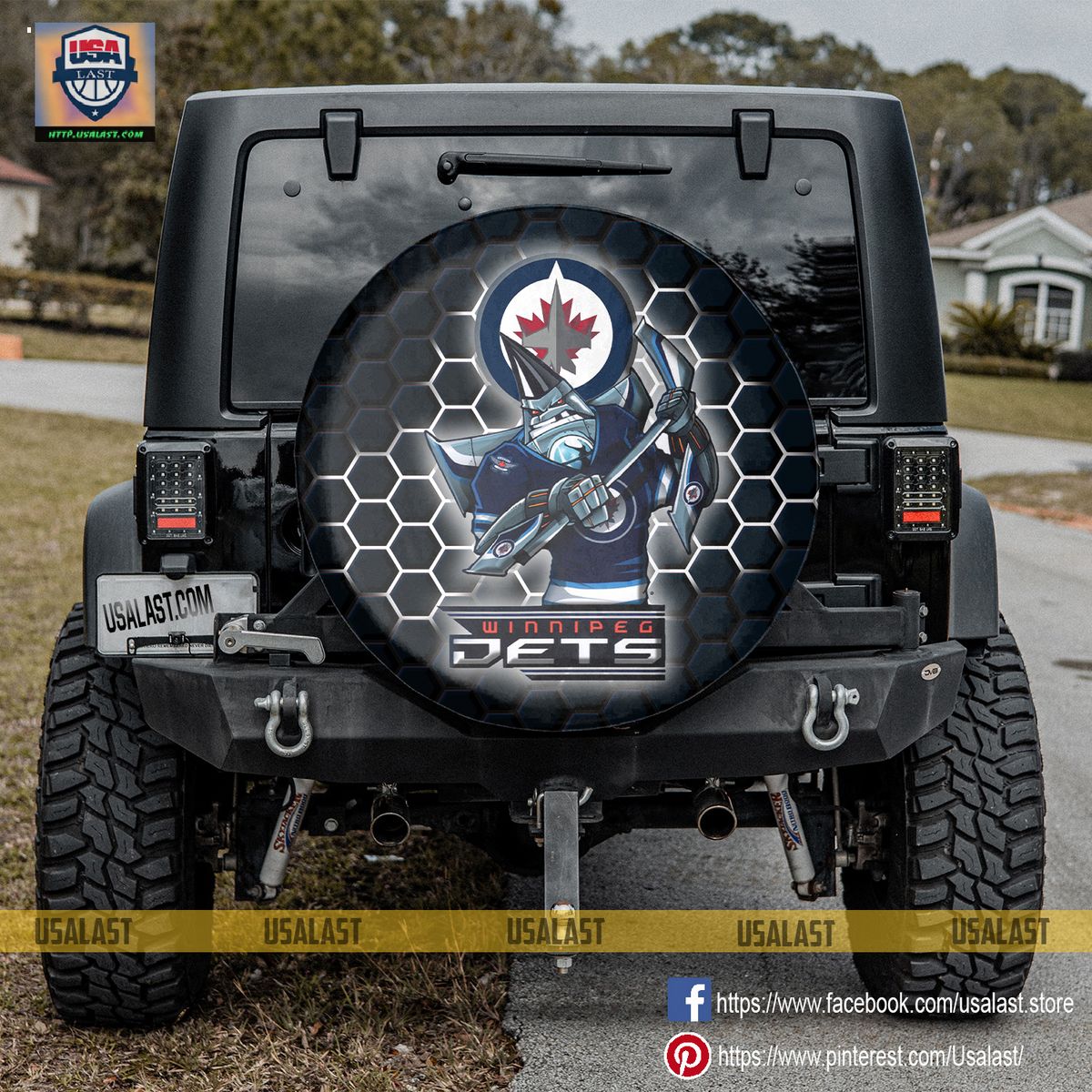 Winnipeg Jets MLB Mascot Spare Tire Cover - You look cheerful dear